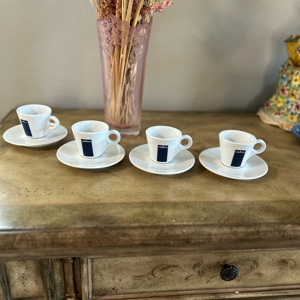 Blue and White Espresso Cup Set
